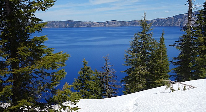 Oregon's only national park, site of the deep blue Crater Lake. 