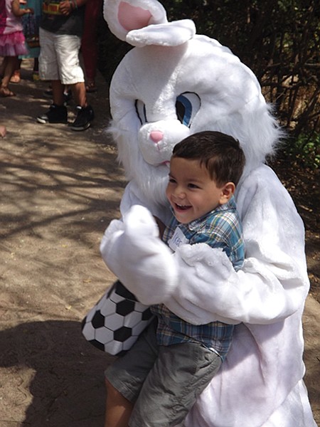 Easter Bunny at the San Diego Botanical Garden