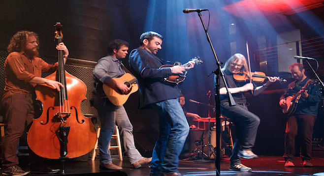 The band's harmonies soared over a weave of banjo, guitar, upright bass, and lively interplay between mandolin and fiddle.
