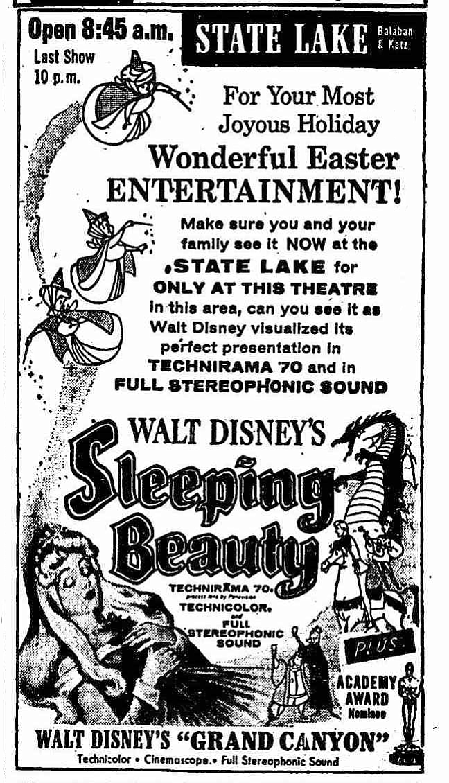 Easter presented in Technirama 70 and Full Stereophonic Sound. Anyone have a time machine? 1959 "Chicago Tribune," March 29, 1959.
