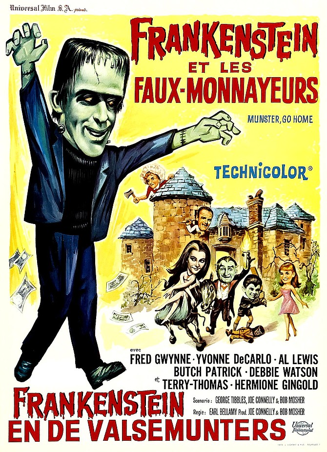 Belgian poster for Frankenstein et les Faux-Monnayeurs