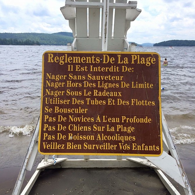 Sign at Schroon Lake