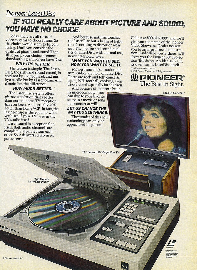LaserDiscs and Liza: obsolete pioneers. 1982.