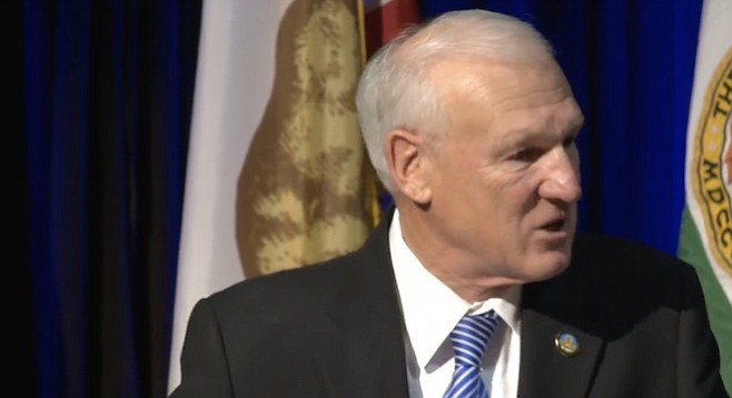 Ron Roberts speaks his part at the February 25 state of the county address