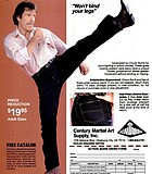 You never know when the need will arise to kick someone's ass. Chuck's slick slacks ...