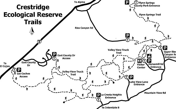 Crestridge trail map