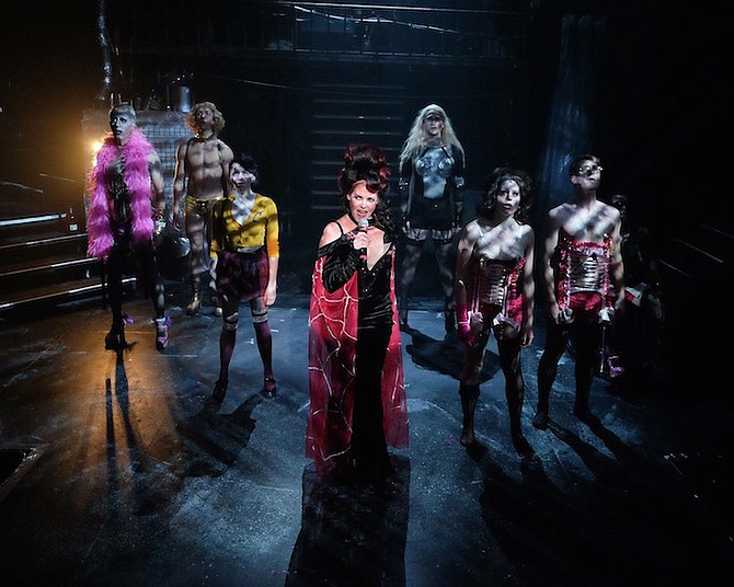 Bets Malone (center) in Rocky Horror Picture Show, 2016