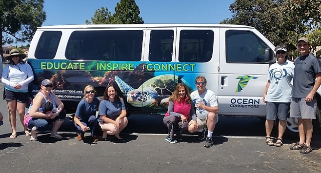 Participants gather for Ocean Connectors' first public eco tour - Photo Abbie Beltran
