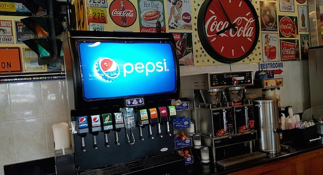 Pepsi offers more incentives and rebates to the restaurant owners than Coke, said the manager of the Pit Stop.