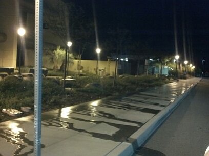 Your tax dollars at work. Potentially 10's Thousands of dollars of water runoff at Miramar College. 