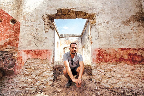 Miguel Buenrostro at Mineral de Pozos in Guanajuato, which has been known as a ghost town.