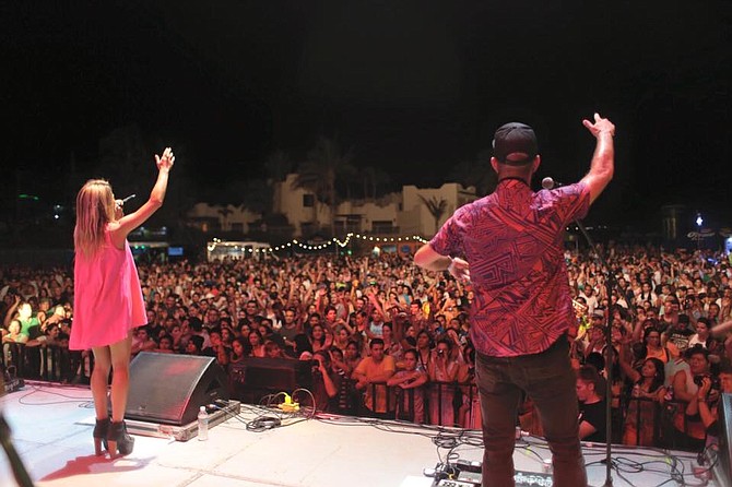 Caravan band HIRIE performs for over 6,000 at the Los Cabos Open of Surf, the grand finale of the Caravan to Cabo.