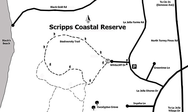 Scripps Coastal Reserve trail map