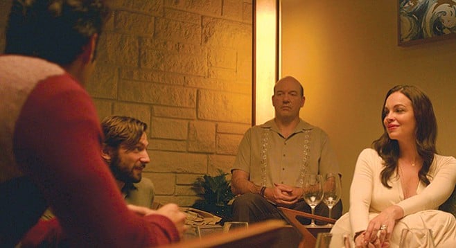 There’s gonna’ be a wing ding tonight: Michiel Huisman, John Carroll Lynch, and Tammy Blanchard 
star in The Invitation.