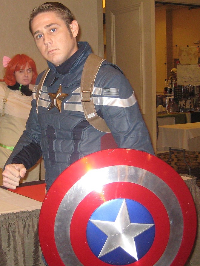 Brandon Widner as Captain America (published by Marvel Comics)
https://www.facebook.com/brandon.widner.5