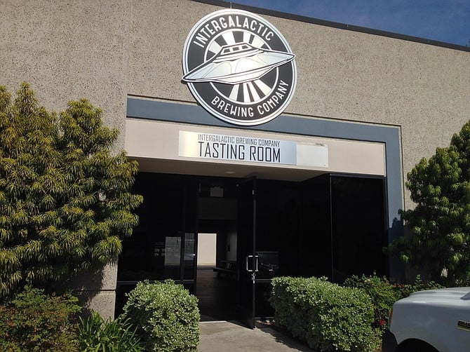 Intergalactic's new tasting room is across the parking lot from it's original location and has triple the space.