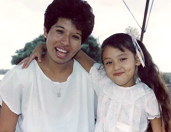 Mayra San Juan with her mother Elvira