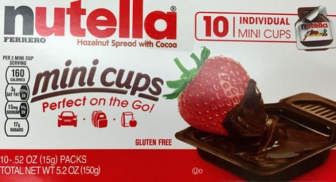 Nutella Mini Cups in school lunches help Eve Kelly score mom points with her kids. 