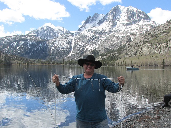 Ken Harrison of Cardiff by the Sea gets skunked at the 2016 Easter Sierra trout opener