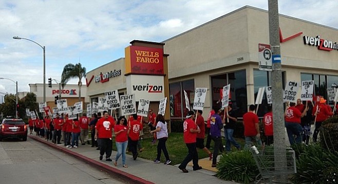 "Verizon is one of the most profitable companies in the country; they can afford to pay good wages."
