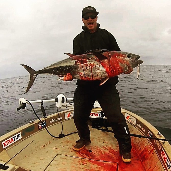 Kevin Mattson with one of his bluefin tuna