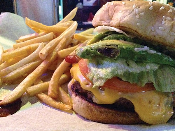 Super Cabo Wabo burger: Eight dollars, but bacon’s thick and the avo lubricates everything
