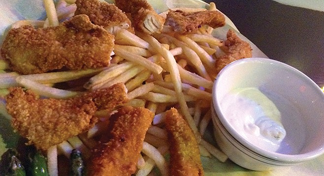 Fish and chips — you’re not gonna starve here 
