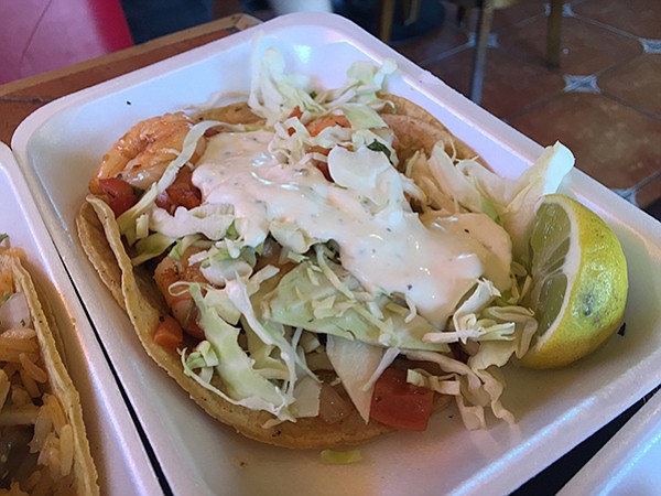Colima's Baja shrimp taco