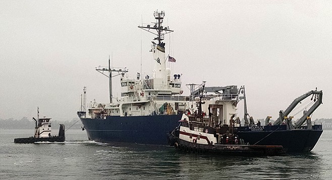 March 2016, when the Melville was towed to the 32nd Street Naval Station to prepare for turnover to Philippine Navy
