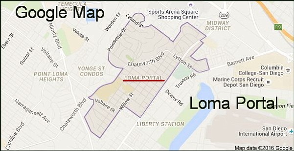 Google Map Loma Portal