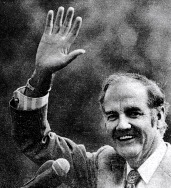 George McGovern. The editor said it seemed like Spring of 1970 was the last real gasp of of widespread political interest. Since then, things had been "real quiet."