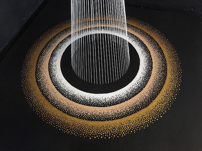 Detail of "Black Hole with Accretion Disk and Jet."