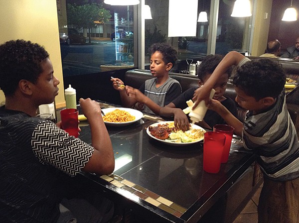 Anas, Adnan, Khalid, Anwar attack their meal