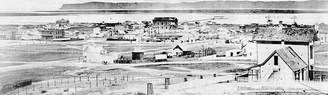 Downtown San Diego, 1873. “There are some photographs that look like aerials but aren’t."
