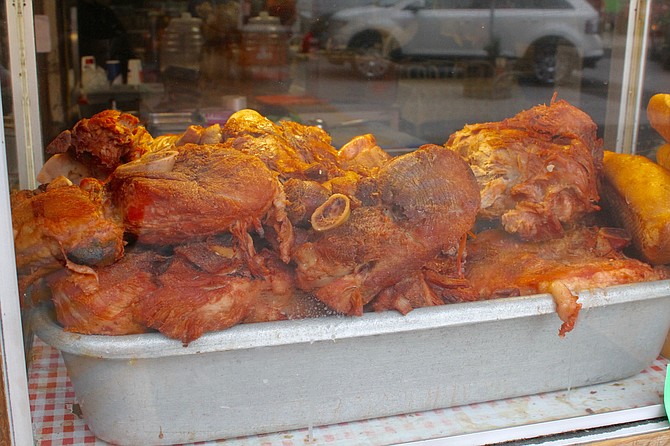 Pork meat display. You get to choose.