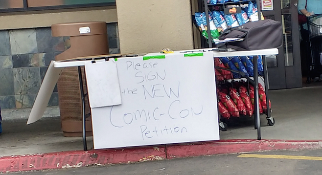 All that and a bag of chips? No petition being circulated is directly related to Comic-Con.