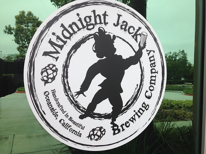 Midnight Jack brewery looks west towards the city of Oceanside.