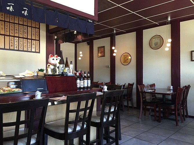 Interior of Sushi Bar Kazumi