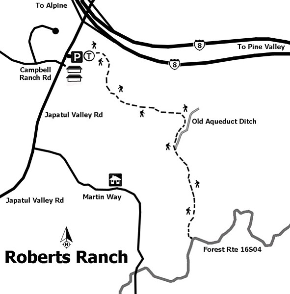 Roberts Ranch trail map