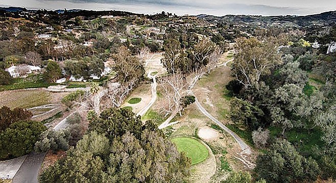 “The greens are better than any of the greens in the valley.” Fallbrook Golf Course on February 8. - Image by Ken Seals