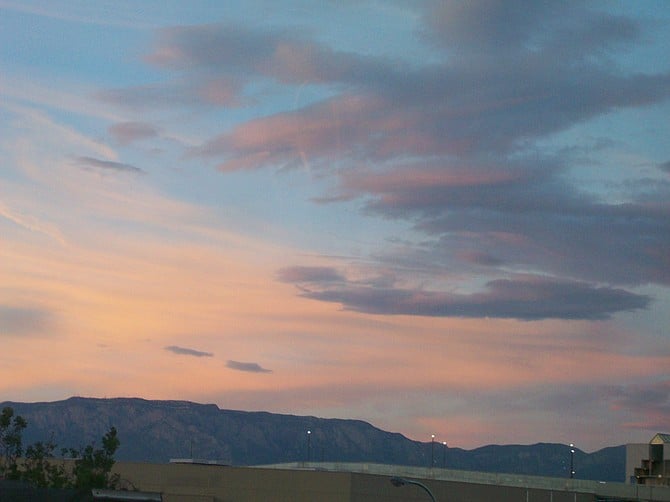 New Mexico sunset.