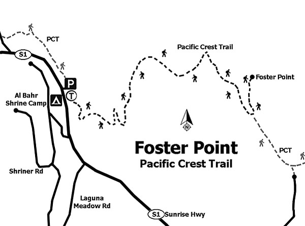 Foster Point trail map