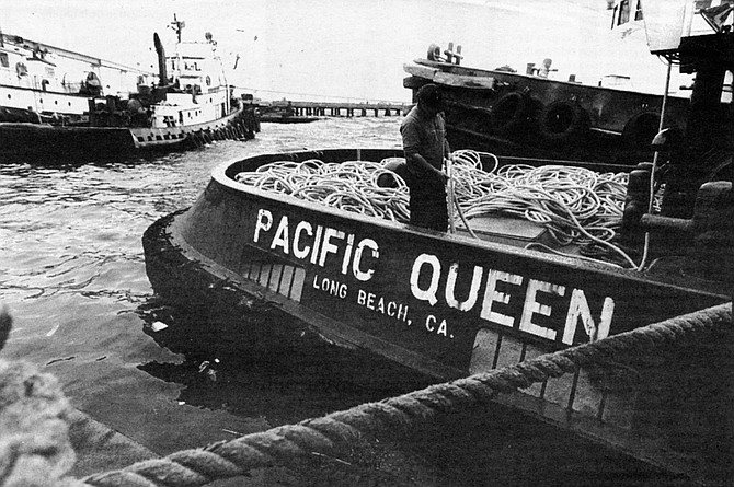 We climb aboard the Pacific Queen. The grit of a tugboat — like a caboose, like a cabin, like a shed — has always called to me. 