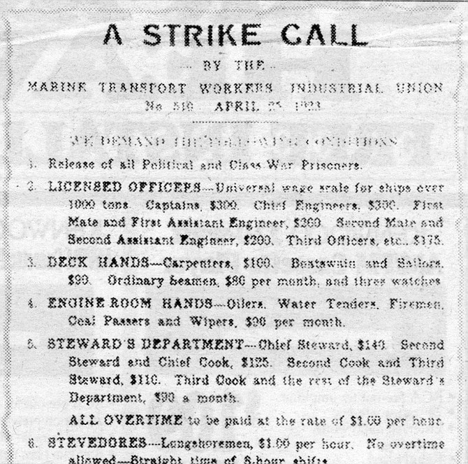 1923 IWW ad. Most Wobblies, in the words of an unnamed representative, thought it was a “complete failure and a fiasco in which the organization should have taken no part.”