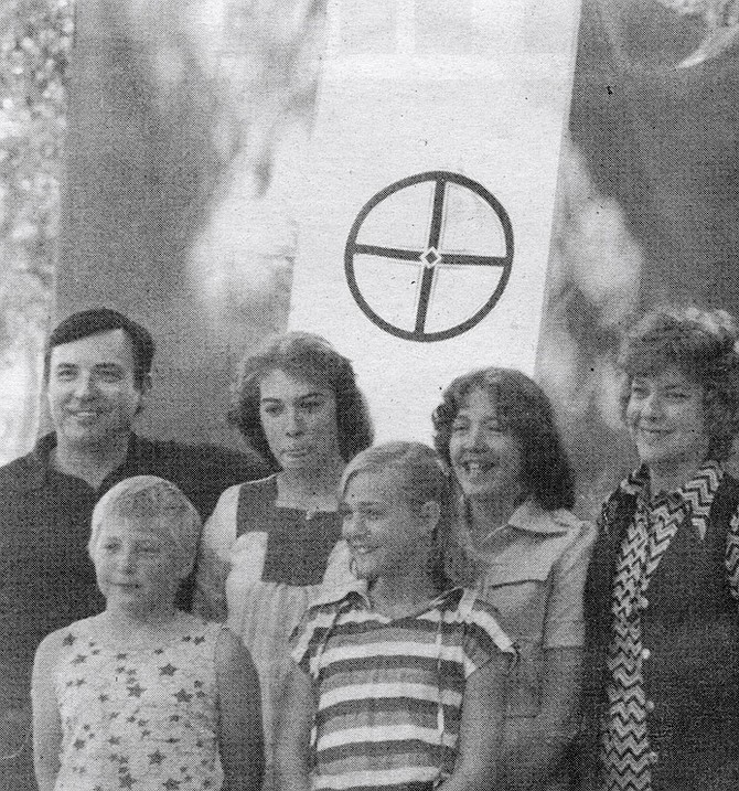 The Metzger family at Klan picnic, 1979. "The majority of our family’s time was with the movement, or the Klan."