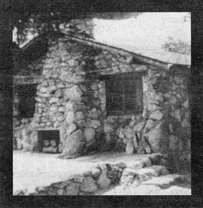Ed Fletcher Sr.'s first house at Eagle's Nest. The Harper children had camped at Eagle’s Nest with the Fletcher children.