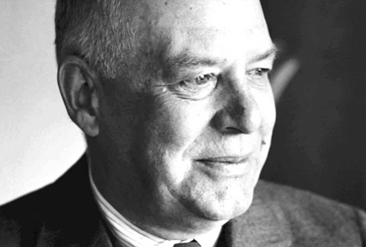 Wallace Stevens. I read about the night in Key West when the drunk and timid Stevens got into a fistfight with Hemingway. The latter left Stevens with a blackened eye and fractured hand.
