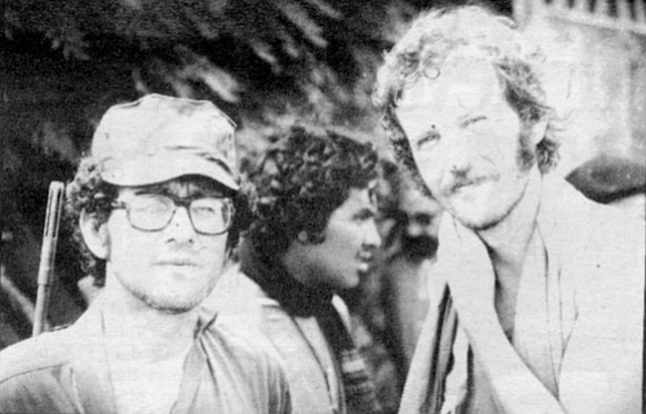 MacRenato with Alex Drehsler, former San Diego Union reporter, in Nicaragua, 1979