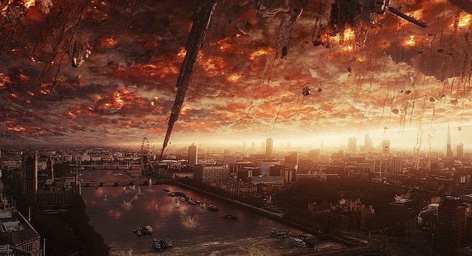 Actual photo of London the morning after the Brexit vote. Kidding! It's from Independence Day: Resurgence.