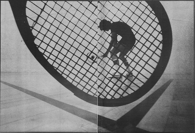 In 1969, another San Diegan was building tennis-racquet stringing machines in his garage in Point Loma. He was a high school friend of Bud Muehleisen’s, and the chance meeting of the two at the Kona Kai Club in 1970 was to have a profound effect on the sport of racquetball.